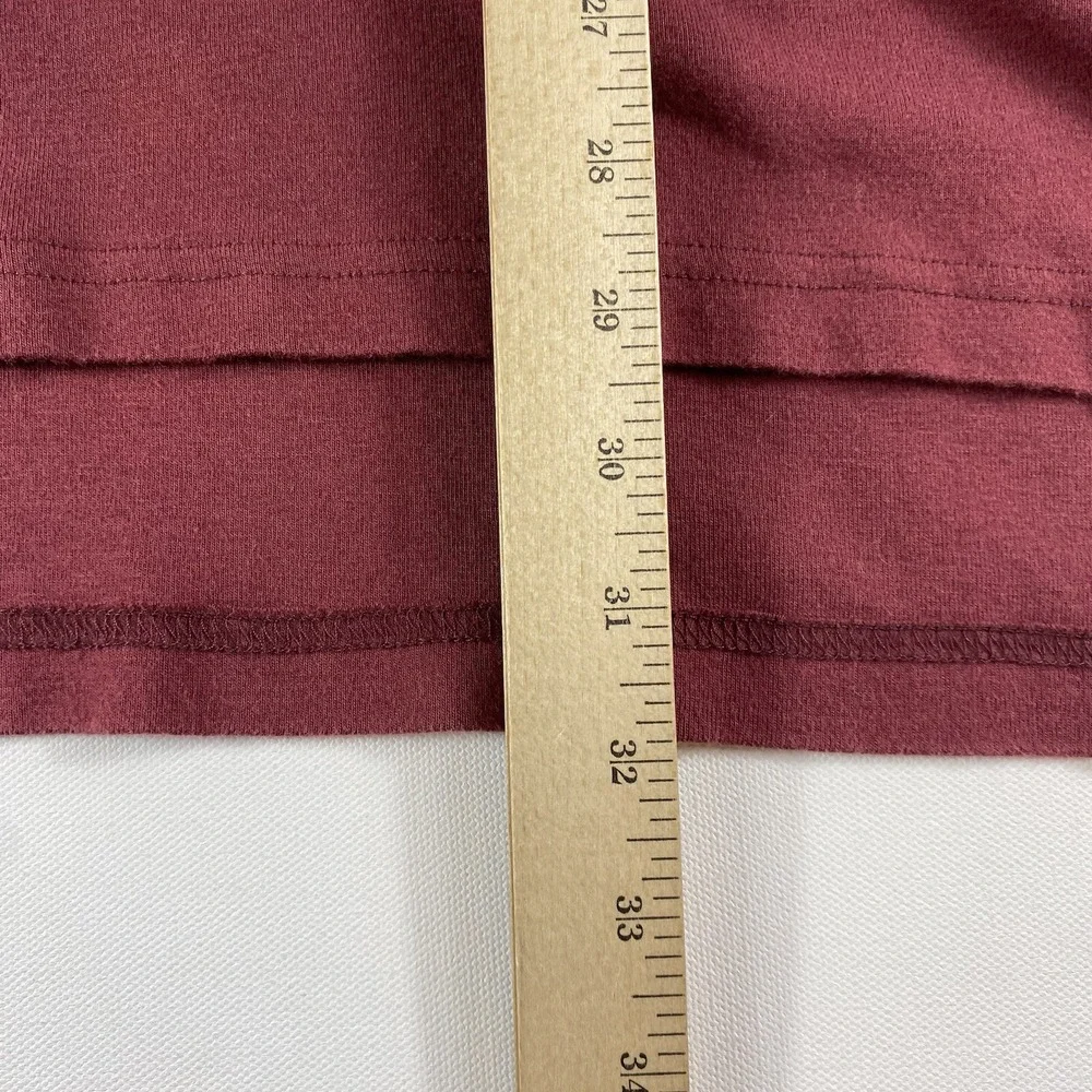 Vintage Ralph Lauren Polo Shirt Mens Large Cotton Long Sleeve Burgundy Pony